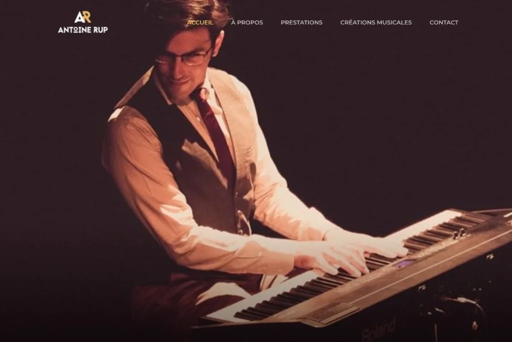 Site web d'Antoine Rup, pianiste improvisateur à Toulouse
