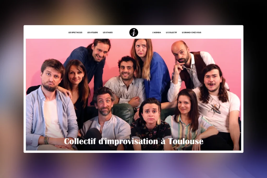 Site web du Grand i Théâtre, compagnie de théâtre d'improvisation à Toulouse