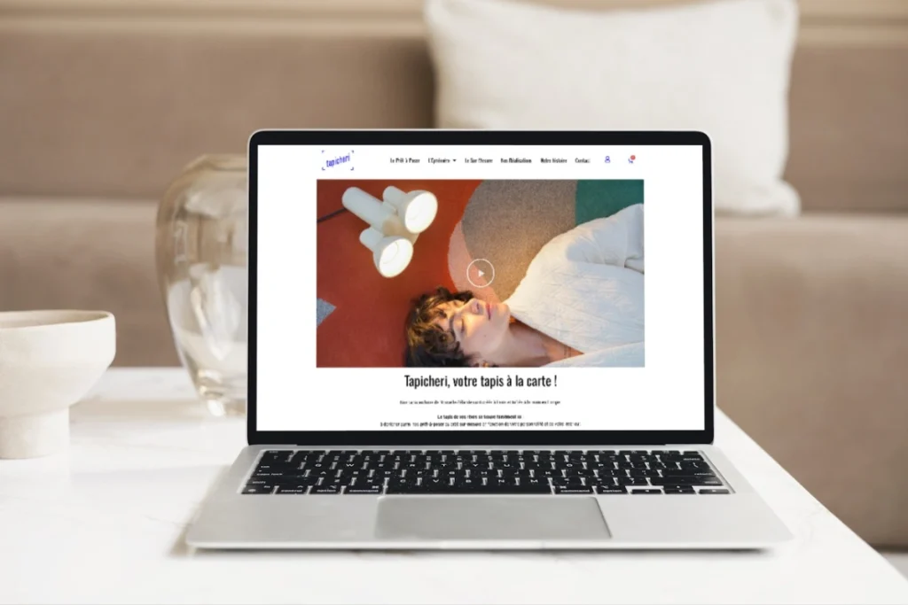 Site web de Tapichéri, tapis tuftés main sur-mesure